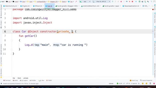 Android Dagger-hilt | Constructor Injection | @Inject | Dagger-Hilt tutorial | hindi | part-4 смотреть онлайн