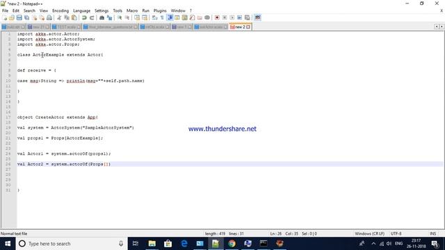 using Props to configure Scala Actor options - Example2 смотреть онлайн