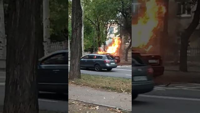 Горит Авео в Донецке смотреть онлайн