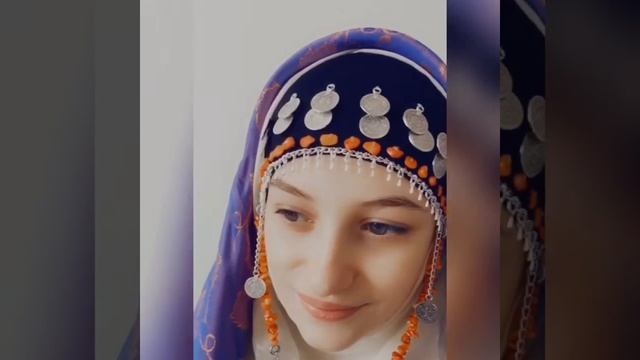 Чохто с монетами. Головной аксессуар национального дагестанского костюма. смотреть онлайн