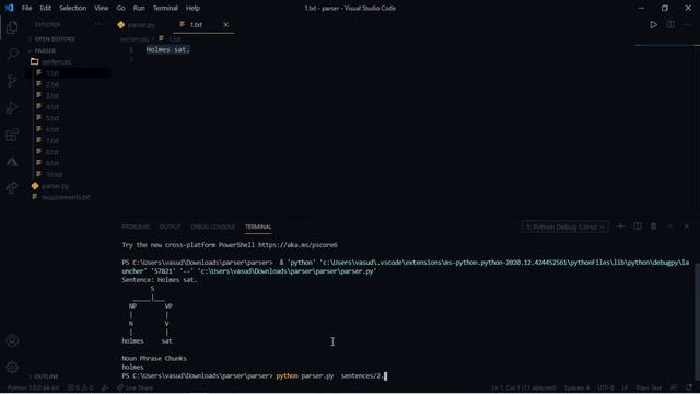 CS50 AI with python project 6a parser смотреть онлайн