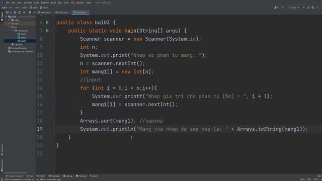 [MOB1014 - Java 1] Lab 3 Bài 3: Chương trình nhập mảng số nguyên từ bàn phím (Source Code Download) смотреть онлайн