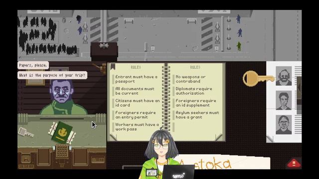 Papers, Please! || LAST ARC?? MIGRATING WITH MY FAMILY (part 3) [Umo Thoria] #vtuberindonesia смотреть онлайн