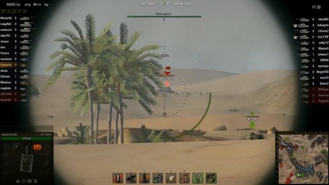 WOT: Sand River - SU-100M1 - 2 frags - Sniper, Confederate, смотреть онлайн