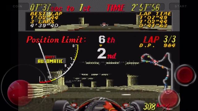 Super Monaco GP Arcade Gameplay 2nd Run. 60fps (1989) смотреть онлайн