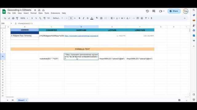 Geocoding in Google Sheets смотреть онлайн