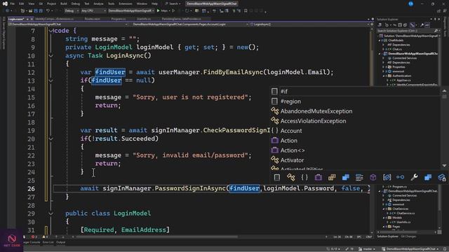 .NET 8 Blazor Chat Application with Interactive Wasm : Protect the App with Cookie Authentication. смотреть онлайн