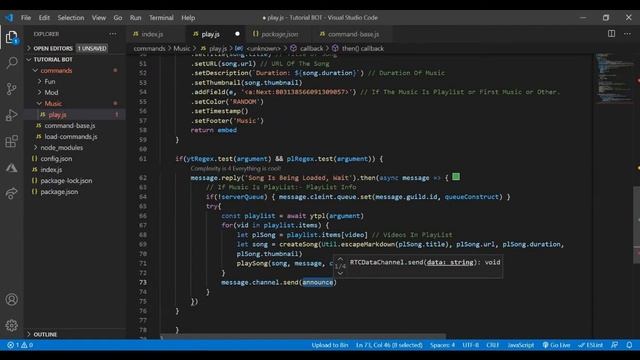 How To Make Discord.JS BOT | Episode 9 - Play Command (Embed) | Tech Tip Cyber смотреть онлайн