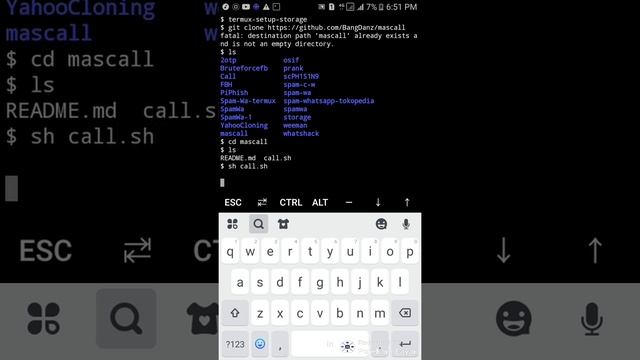 spam call via termux смотреть онлайн