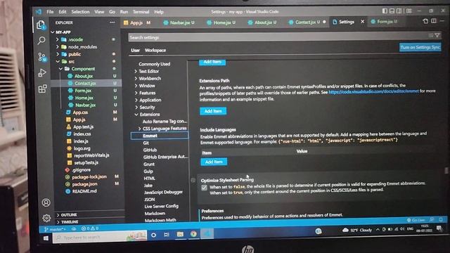 emmet not working for vscode for reactjs смотреть онлайн