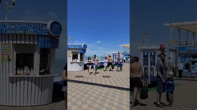 Сочи, Лазаревское, Море, Набережная. 25 июня 2022г. смотреть онлайн