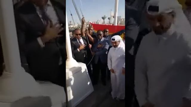Ghana flag raised in Qatar ahead of the world cup draw. latest on Callum HUDSON-ODOI and T. Lamptey смотреть онлайн