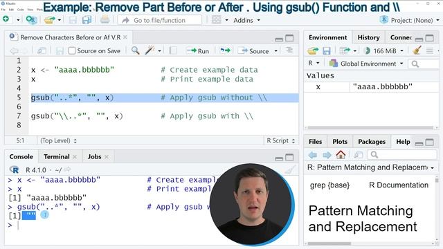 Remove Characters Before or After Point in String in R (Example) | Delete Character | gsub Function смотреть онлайн