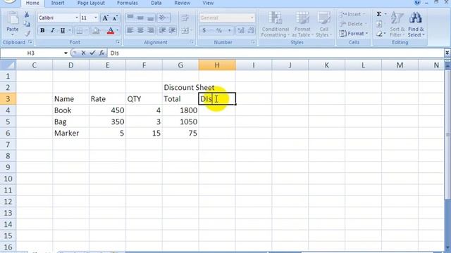 MS EXCEL CLASS 8 HOW TO CREATE DISCOUNT SHEET смотреть онлайн
