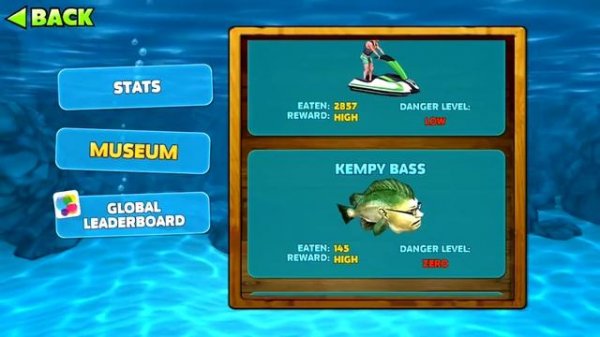 My Stats and Museum of Hungry Shark Evolution Info !