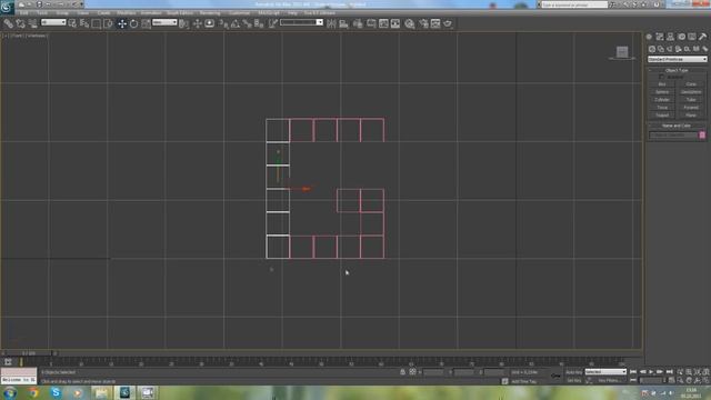 3D max урок Текст из стекляных кубиков часть 1. смотреть онлайн