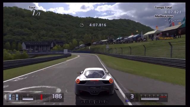 GT5 Nurburgring 550pp online Ferrari 458 Italia'08 8:06.800 смотреть онлайн