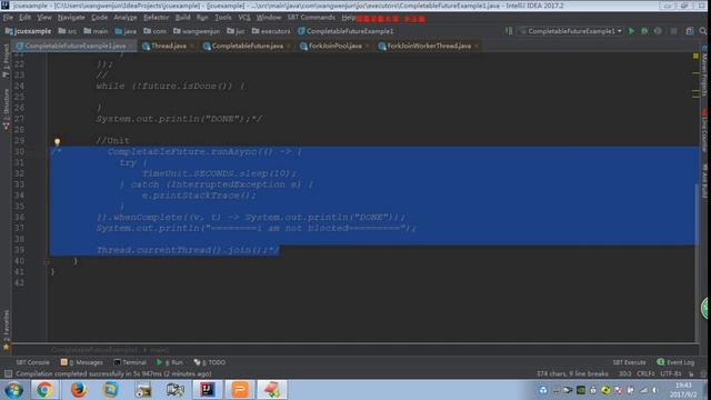 55讲 CompletableFuture的使用精讲（体验） 1 смотреть онлайн