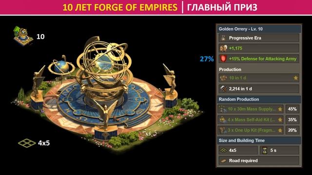 Первый взгляд на событие 10 лет FoE (10th Anniversary Event) в 2022 на бете в Forge of Empires смотреть онлайн