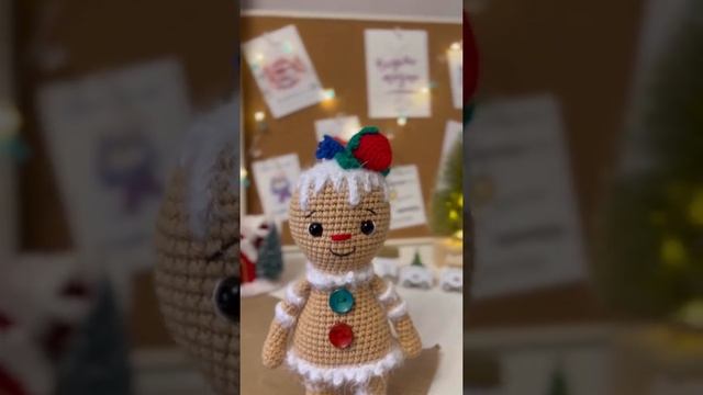 Кому имбирного пряничка? ? Вязаные игрушки крючком. Амигуруми. смотреть онлайн