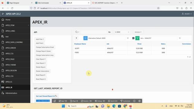 Oracle APEX API (APEX_IR ) : GET_REPORT Function (Deprecated)