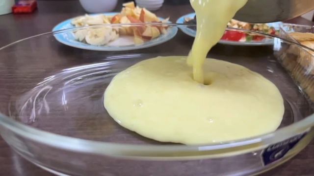FRUIT & HOMEMADE CUSTARD DESSERT RECIEPE IN TAMIL | MOUTH WATERING RECIEPE | DELICIOUS DESSERT 🍮 смотреть онлайн