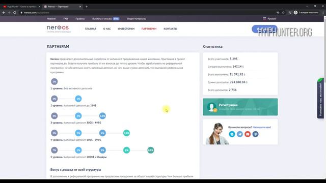 [ПРОФИТНЫЙ СКАМ] NEROOS COM - Отзывы и обзор // 9 тарифов // Выплаты инстант [БОНУС 4% + СТРАХОВКА]