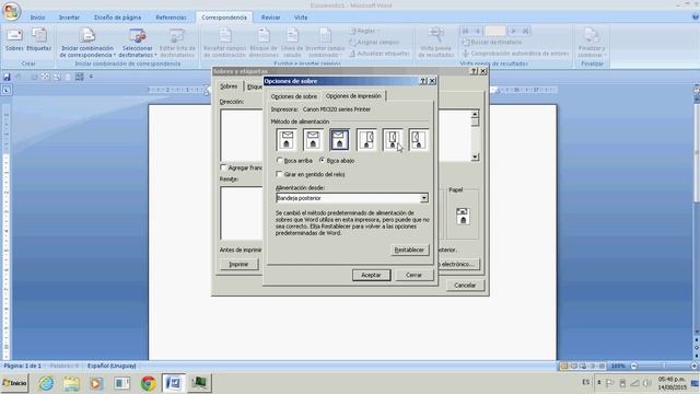 imprimir un sobre desde word смотреть онлайн