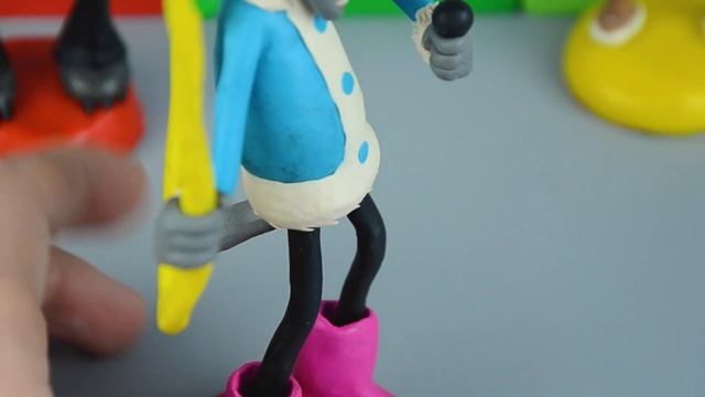 Нупогоди! Волк и заяц . Новый год лепим из пластилина