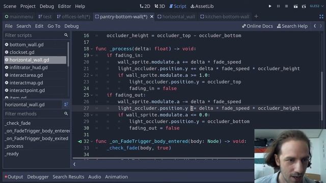 Making walls transparent to show your player in Godot (and hide enemies behind walls) смотреть онлайн
