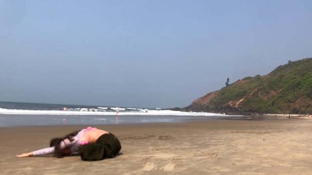 Хатха йога. Hatha Yoga For Health And Strong Body. India GOA. Индия. Гоа