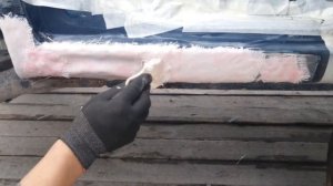 Ремонт порогов стеклотканью