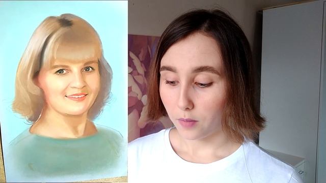 Как рисовать портрет сухой пастелью поэтапно. Рисую и комментирую. Портрет цветной пастелью видео. смотреть онлайн