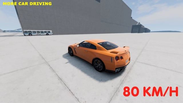 BUS VS NISSAN GT-R 178 KM/H ? BEAMNG DRIVE смотреть онлайн