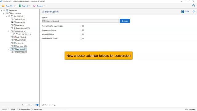 Export / Convert Outlook Calendar to iCalendar (.ics or iCal) Format смотреть онлайн