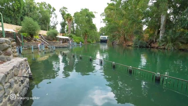 BAPTISM SITE OF JESUS ON THE JORDAN RIVER. Yardenit, Galilee