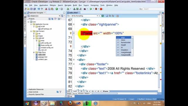 6 Insert Main Page Into JDeveloper with iFrame and Run it смотреть онлайн