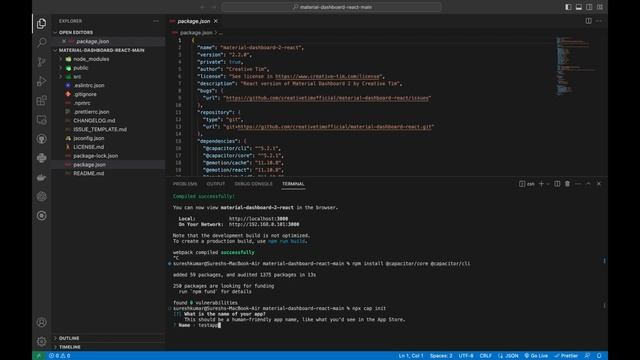 Building a Android Mobile App from ReactJS using Capacitorjs and Dashboard Template смотреть онлайн
