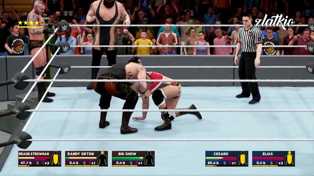 The Bar & Elias vs. Randy Orton & Braun Strowman & Big Show - WWE Tag Team Match !!! смотреть онлайн