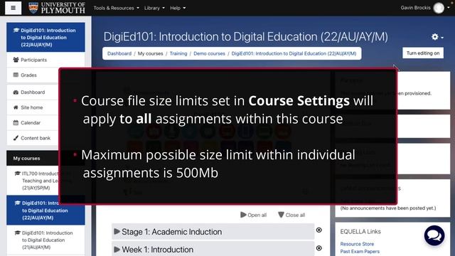 Increasing the maximum size of files that can be uploaded to a Moodle assignment смотреть онлайн