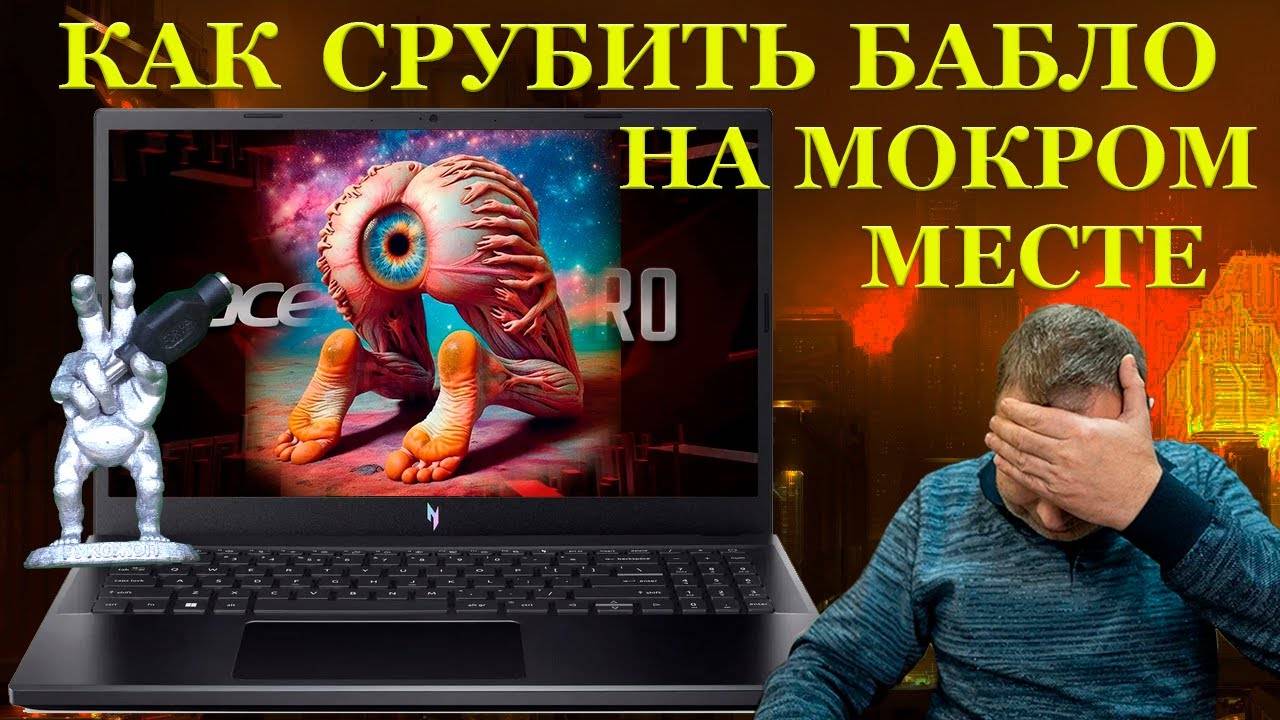 Как заработать денег на липкостях нормальным ребятам из компьютерного сервиса и Acer Nitro5 AN515-58 смотреть онлайн