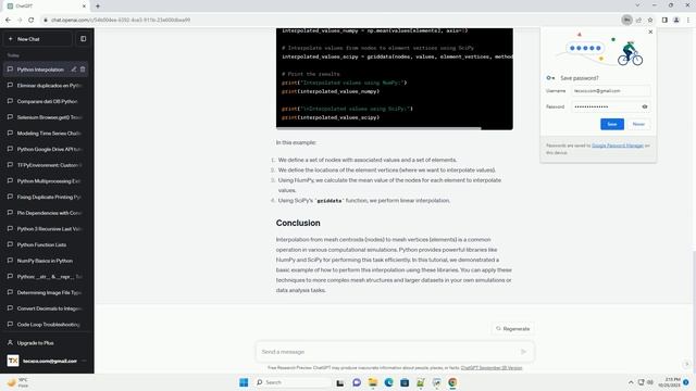 Python tools to perform interpolation of values at mesh centroids to mesh vertices смотреть онлайн