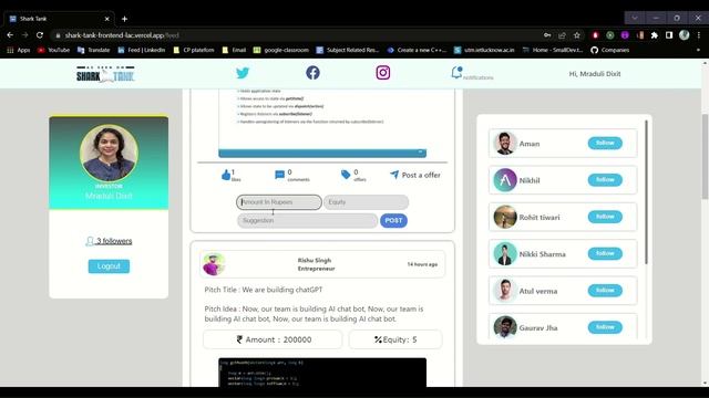 A online shark tank plateform using MongoDB | Express | React | Node | Redux | Firebase смотреть онлайн
