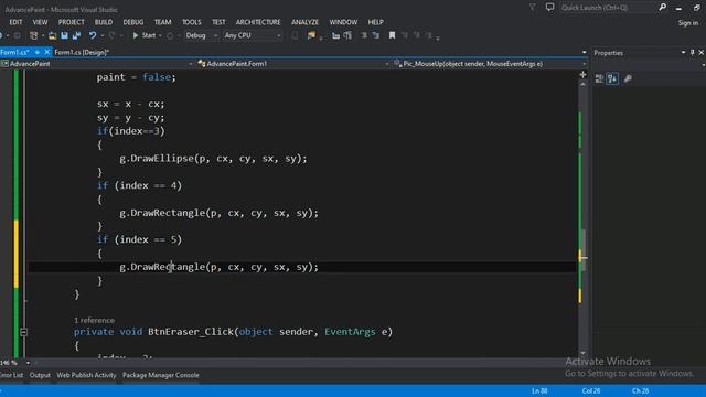Create Paint Using C#, Graphics in C# смотреть онлайн