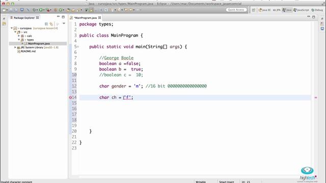 Aula 15 - Tipo Primitivos em Java, Literais e Magnitude смотреть онлайн