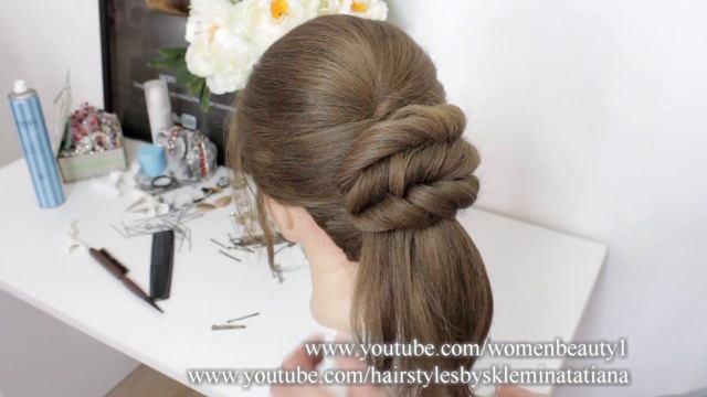 Легкие прически. Прическа на средние и длинные волосы. смотреть онлайн