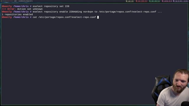 Using Eselect Repository to enable a Gentoo Overlay смотреть онлайн
