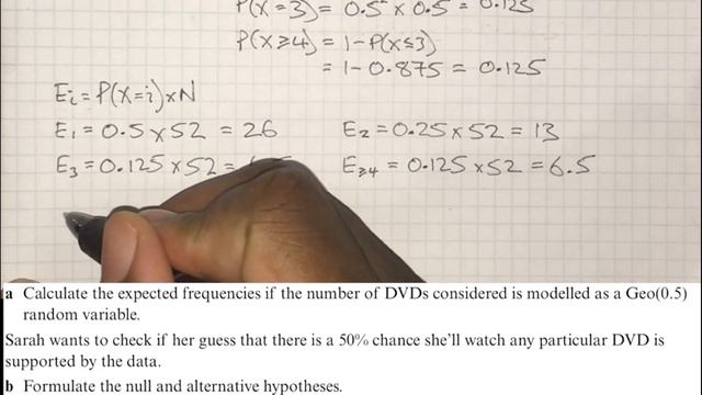 Goodness Of Fit Tests (Chi-Squared) Geometric Distribution смотреть онлайн