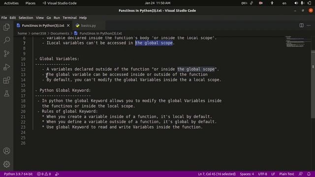 #25 Local & Global Variables In Python смотреть онлайн