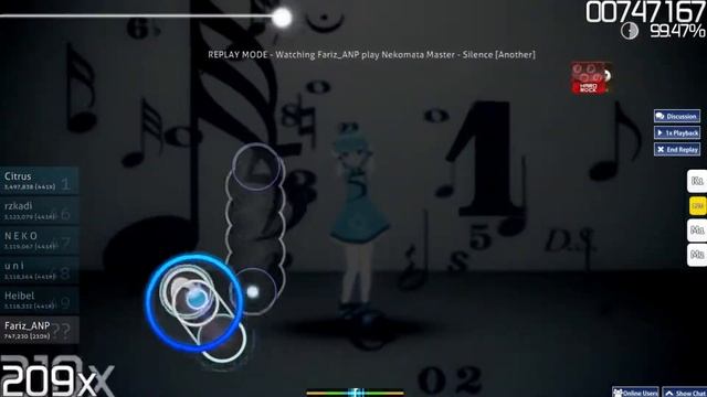 (Osu!) Nekomata Master - Silence [another] fariz_anp смотреть онлайн